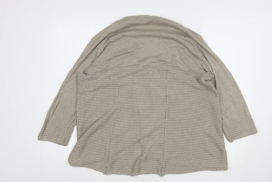 Womens UK Size 16 Per Una Beige Cardigan Jumper
