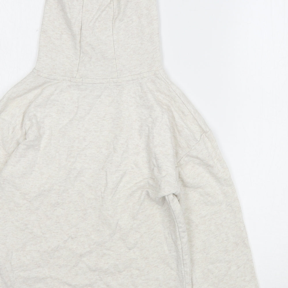 Primark Girls Beige Cotton Pullover Hoodie Size 9-10 Years