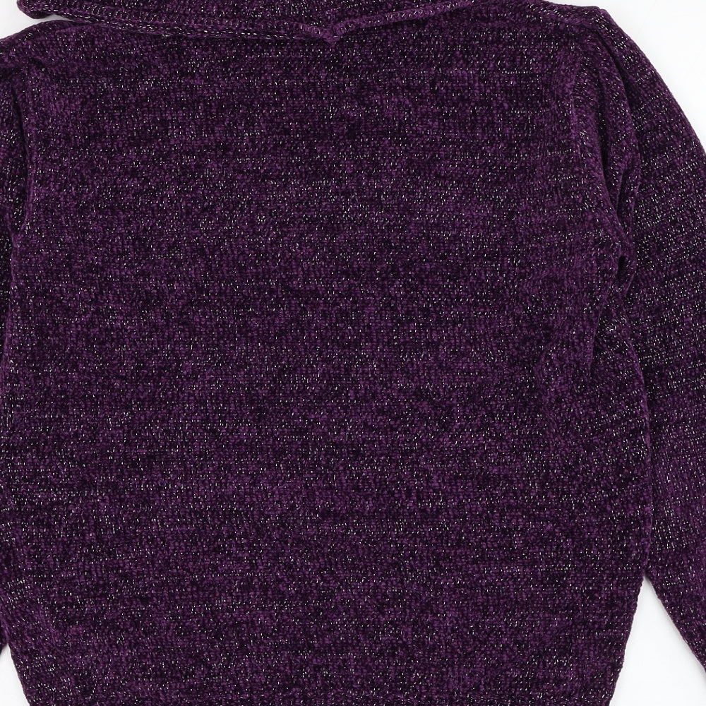 Womens UK Size S Anna Rose Purple Pullover Jumper