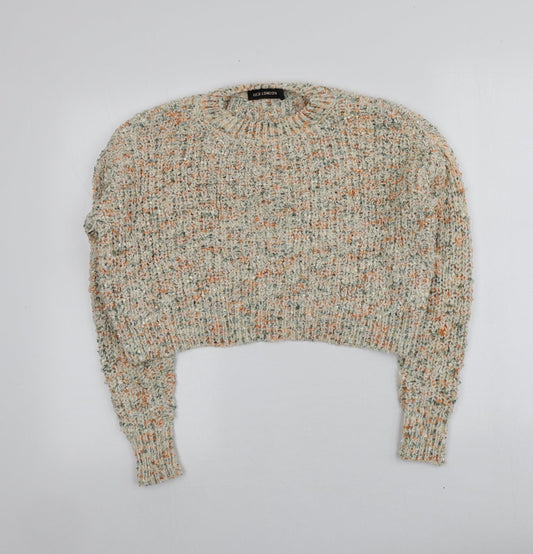Womens UK Size S QED London Multicoloured Pullover Jumper
