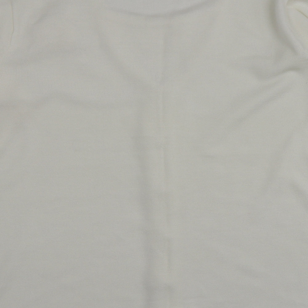 Womens UK Size L BM Ivory Cardigan Jumper