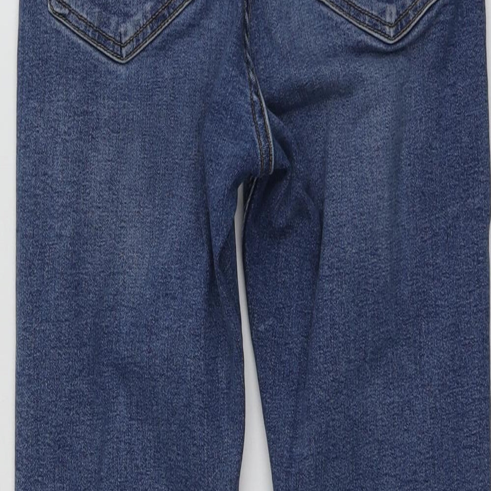 Topshop Womens Blue Cotton Skinny Jeans Size 28 L25 in Regular