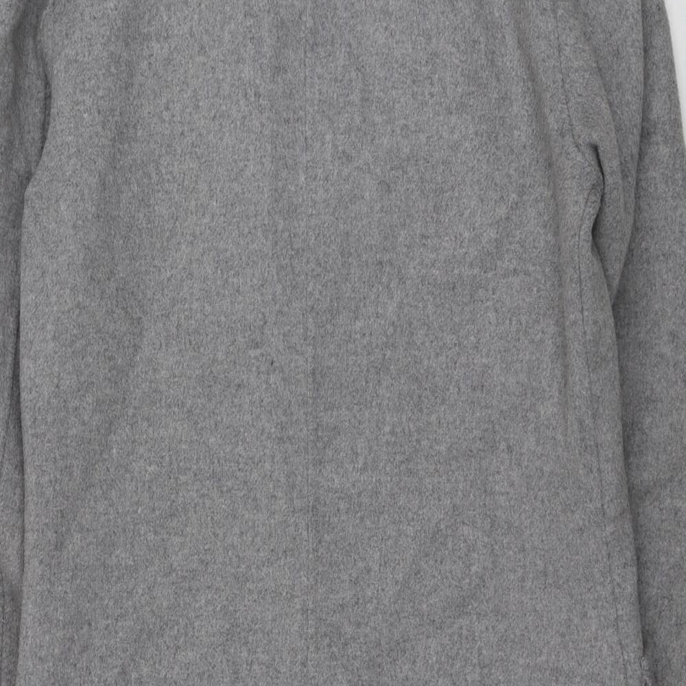 F&F Womens Grey Overcoat Coat Size 6