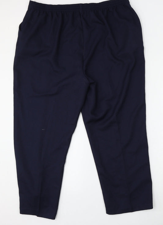 Womens UK Size 20 Papaya Regular Fit Blue Trousers