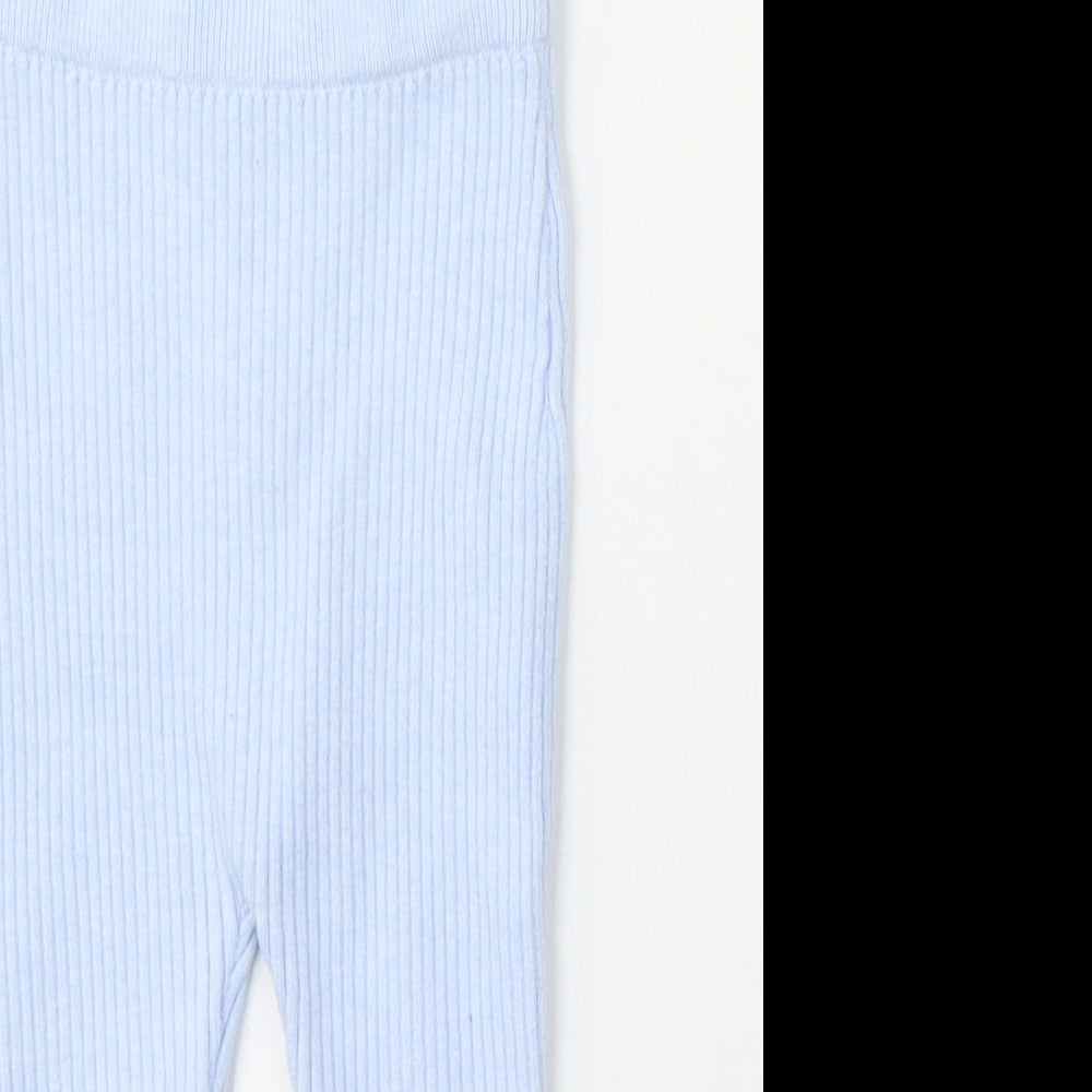Matalan Girls Blue Viscose Jogger Trousers Size 6-9 Months