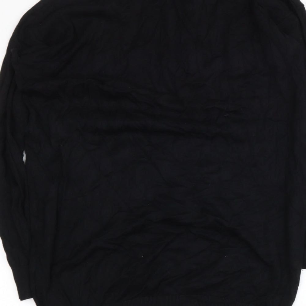 Womens UK Size M Capsule Black Pullover Jumper