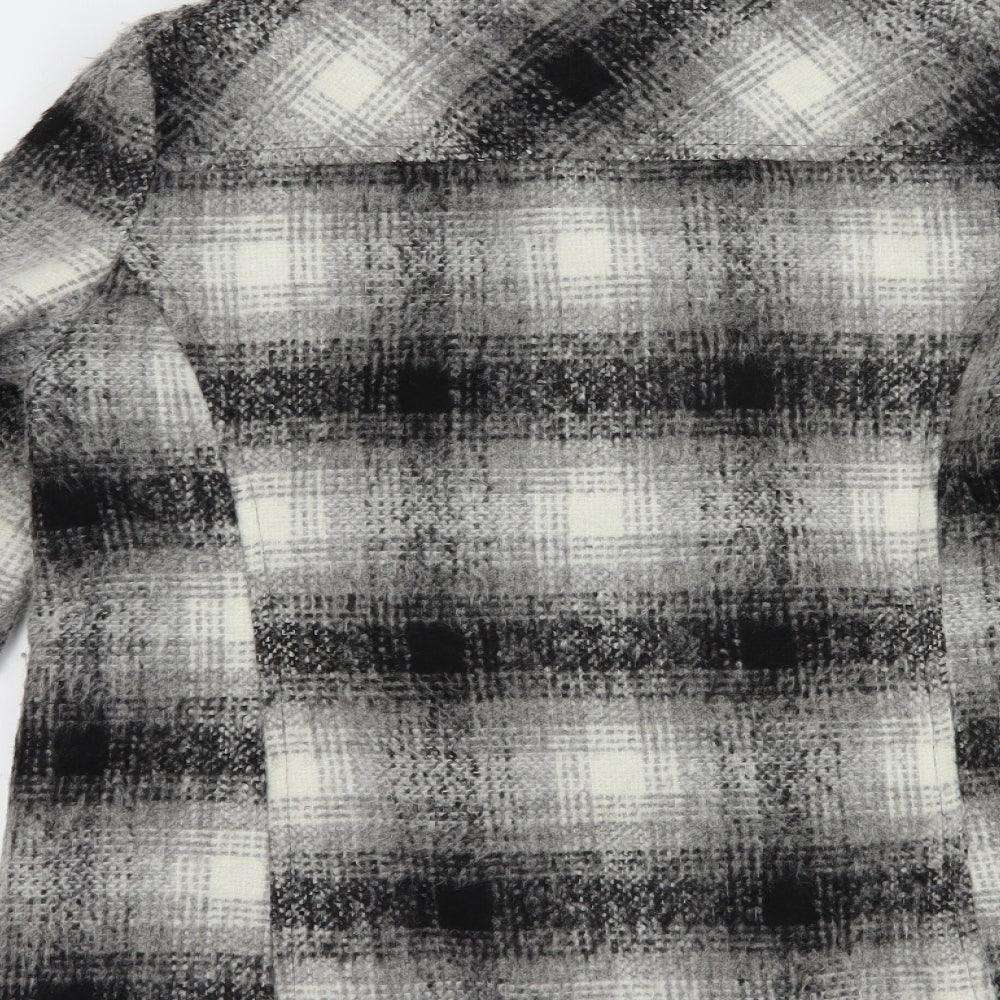 Womens UK Size 14 M&Co Grey Pea Coat