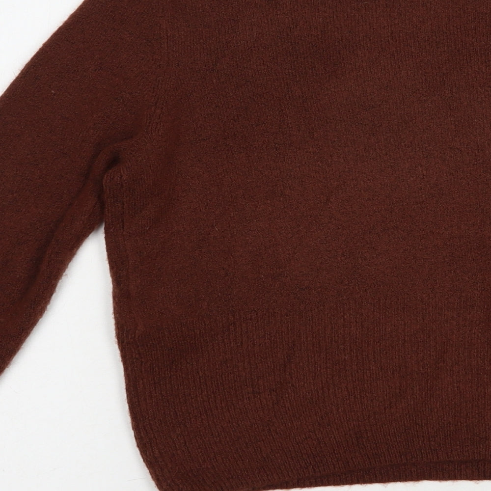 Womens UK Size S H&M Brown Pullover Jumper