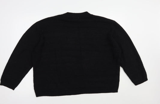 Womens UK Size 18 Pep & Co Black Pullover Jumper