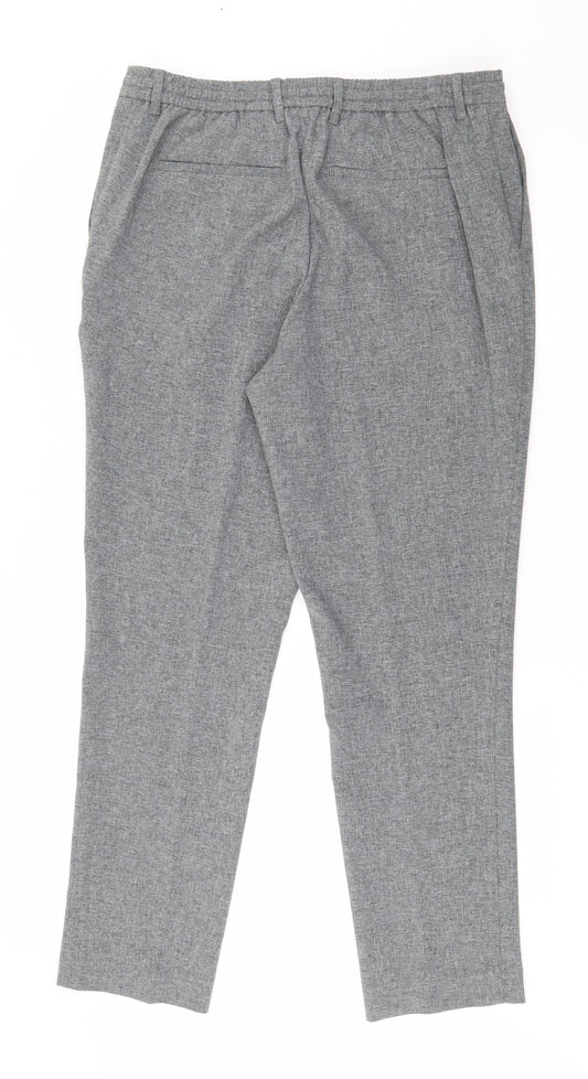 Taylor and Wright Mens Grey Polyester Trousers Size 34 in L31 in Regular