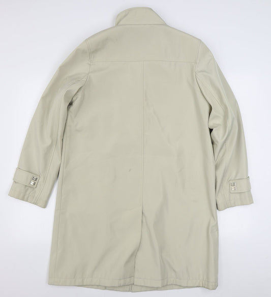 David Barry Womens Beige Jacket Size 10 Button