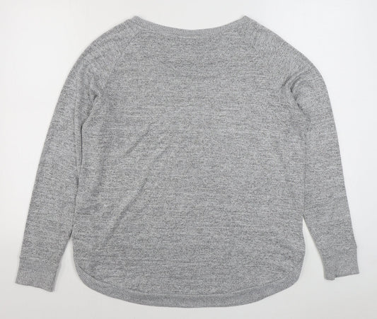 H&M Womens Grey Polyester Pullover Sweatshirt Size M Pullover