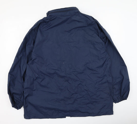 Mens UK Size S Result Blue Rain Coat