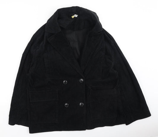 Womens UK Size M Divided Black Jacket