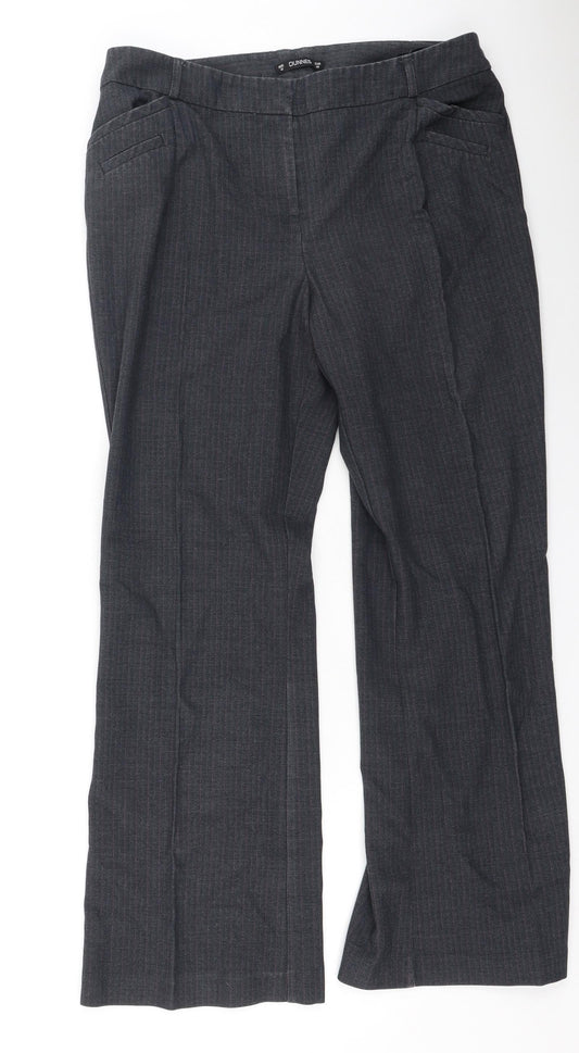 Womens UK Size 12 Dunnes Stores Regular Fit Grey Trousers