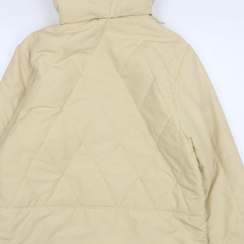 Classics Womens Beige Overcoat Coat Size 14