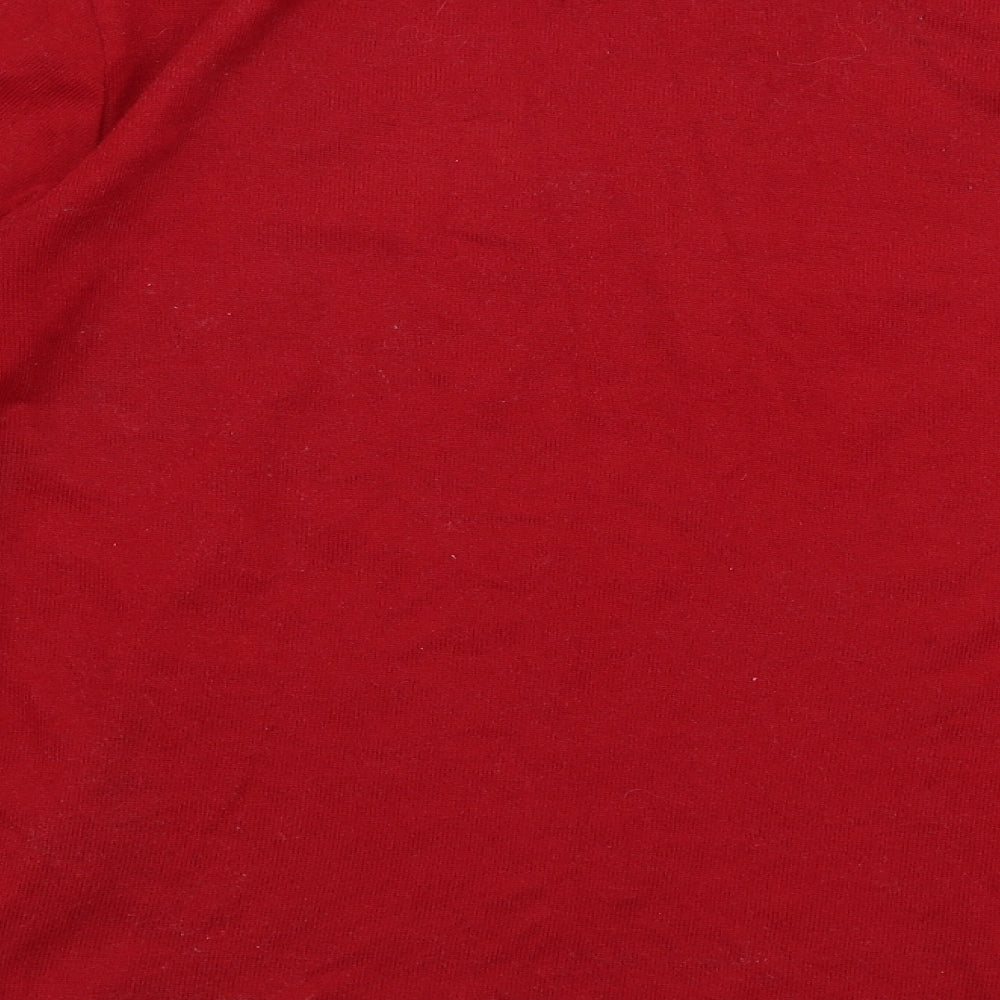Womens UK Size M Preworn Red Pullover Jumper