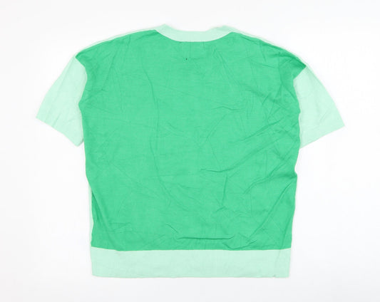 Womens UK Size 8 Marks and Spencer Green Pullover Jumper