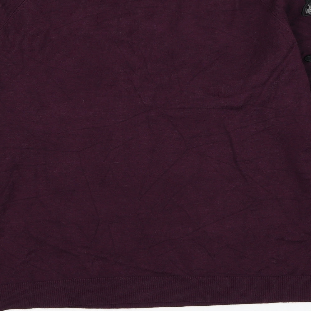 Womens UK Size 12 Debenhams Purple Pullover Jumper