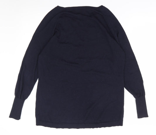 Womens UK Size S Oasis Blue Pullover Jumper