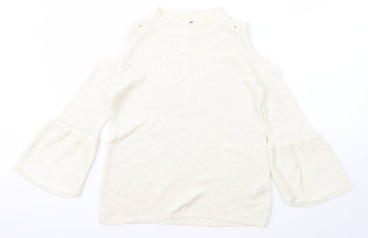 Womens UK Size 10 Very Ivory Pullover Jumper