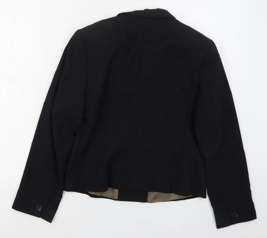 Minuet Womens Black  Polyester Jacket Suit Jacket Size 10