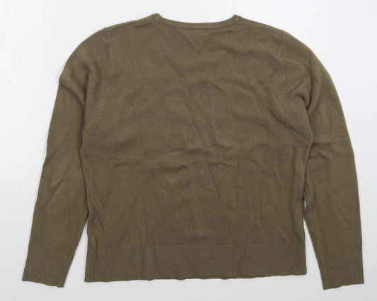Womens UK Size XL Debbie Morgan Brown Pullover Jumper