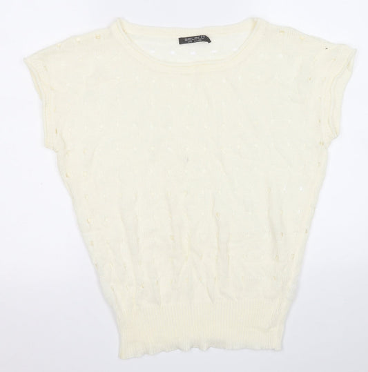 Womens UK Size 12 Select Yellow Vest Jumper