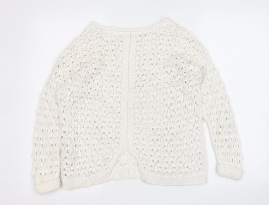 Womens UK Size 6 River Island White Pullover Jumper