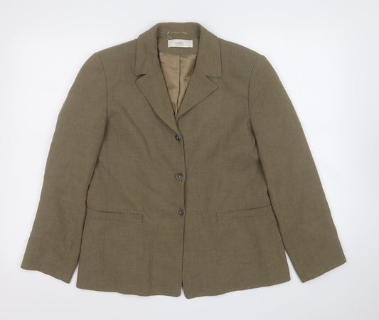 Womens UK Size 12 Wallis Green Jacket