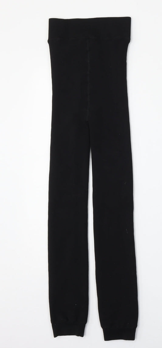 Primark Womens Black Polyester Jogger Trousers Size S L25 in Regular