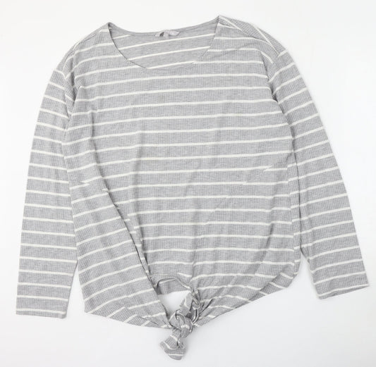 Womens UK Size 20 Red Herring Grey Pullover Jumper
