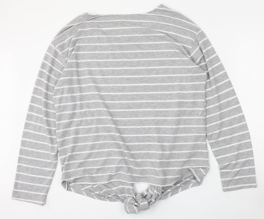 Womens UK Size 20 Red Herring Grey Pullover Jumper
