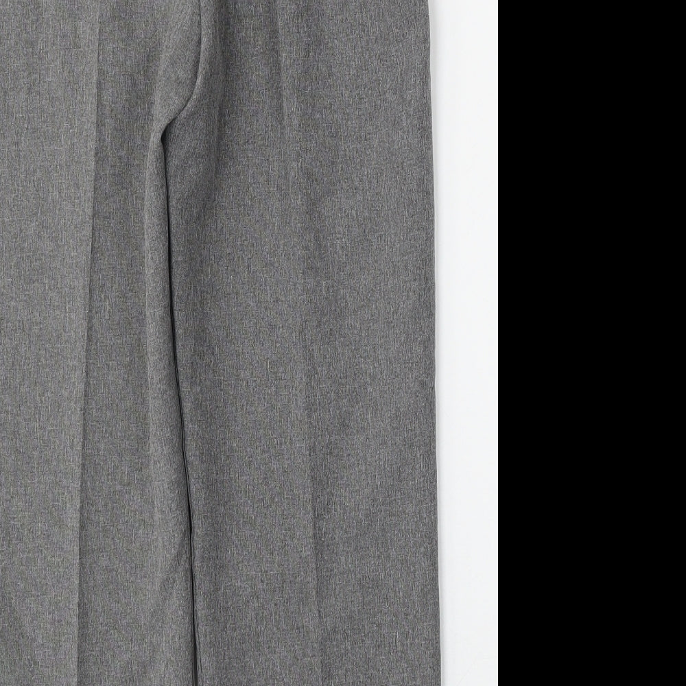 Womens UK Size 10 Mia Moda Regular Fit Grey Trousers