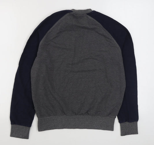 Primark Mens Grey Paisley Cotton Pullover Sweatshirt Size S