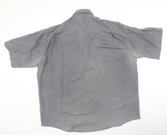 canda Mens Grey Polyester Polo Size 2XL Collared