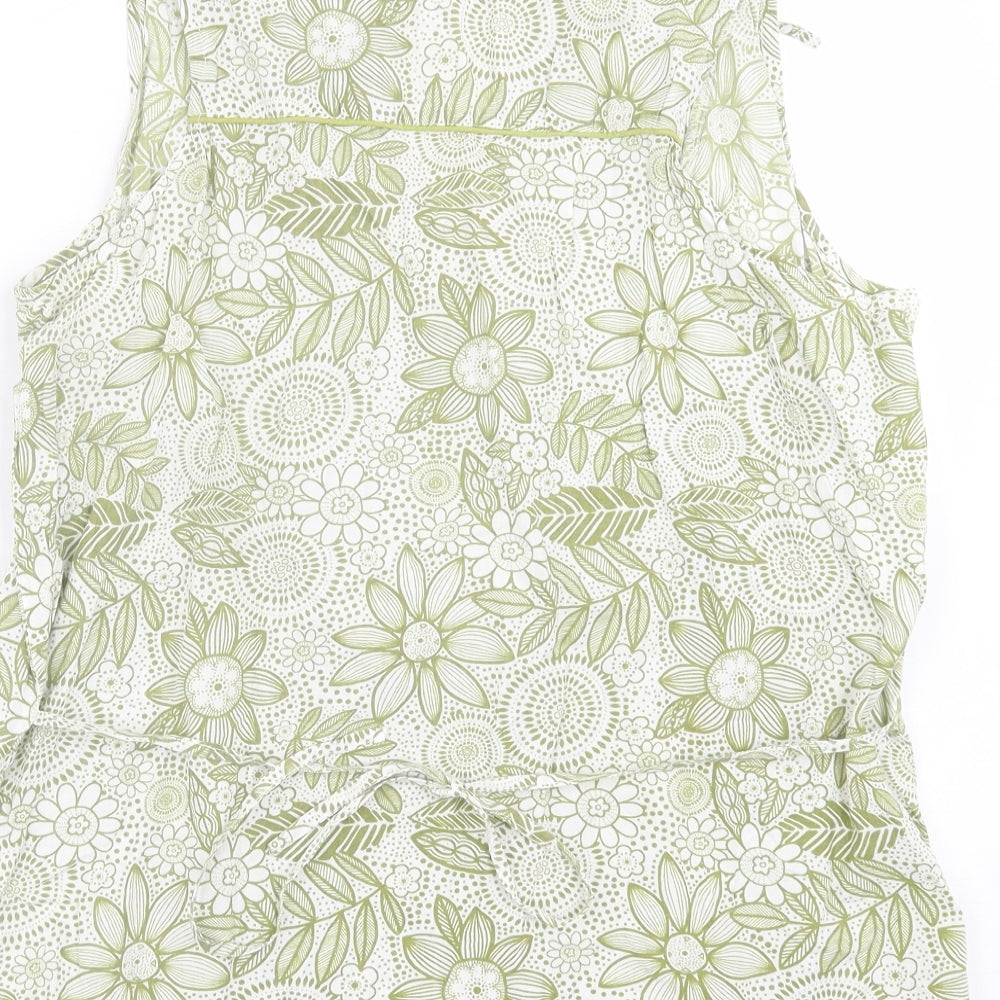 Womens UK Size 14 River Island Green Basic Tank