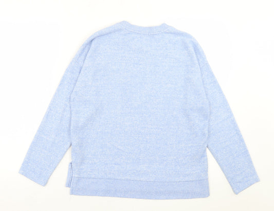 Womens UK Size XS Stradivarius Blue Pullover Jumper