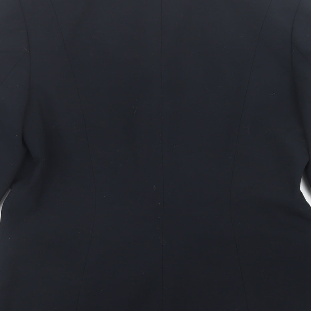 Mexx Womens Blue  Polyester Jacket Suit Jacket Size 10