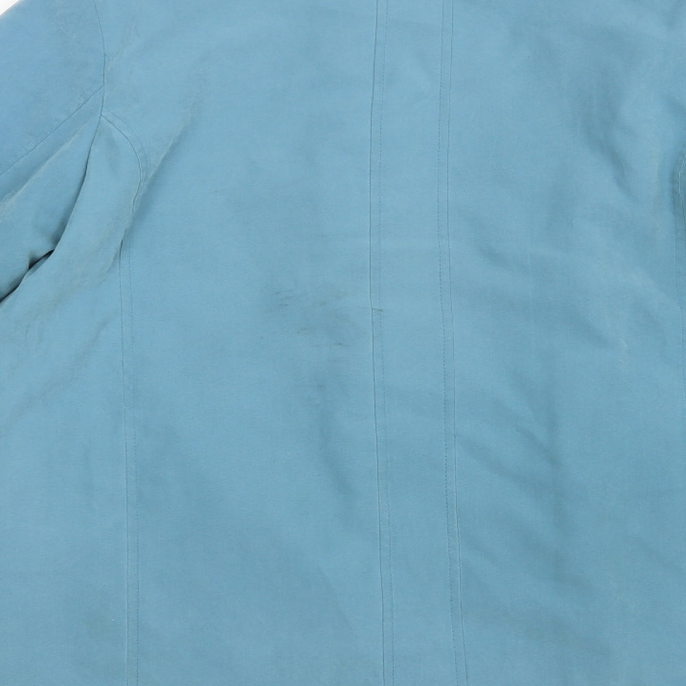 Klass Womens Green Parka Coat Size L Zip