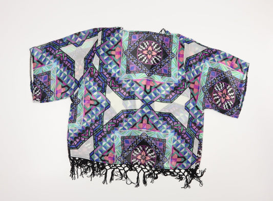 Womens UK Size S Atmosphere Multicoloured Kimono Blouse
