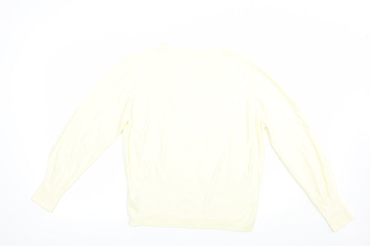 Womens UK Size 14 Marks and Spencer Ivory Pullover Jumper