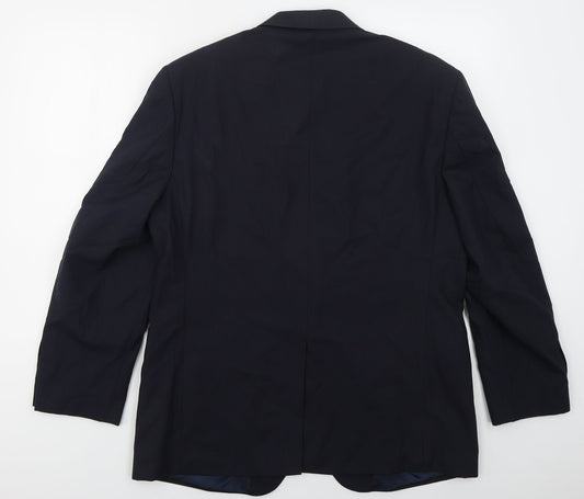 Mens UK Size 42 Marks and Spencer Regular Blue Suit Jacket