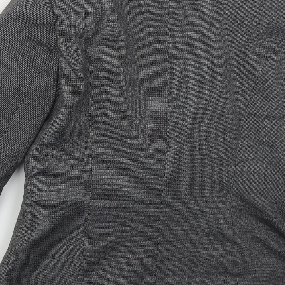 Warehouse Womens Grey Polyester Jacket Suit Jacket Size 12