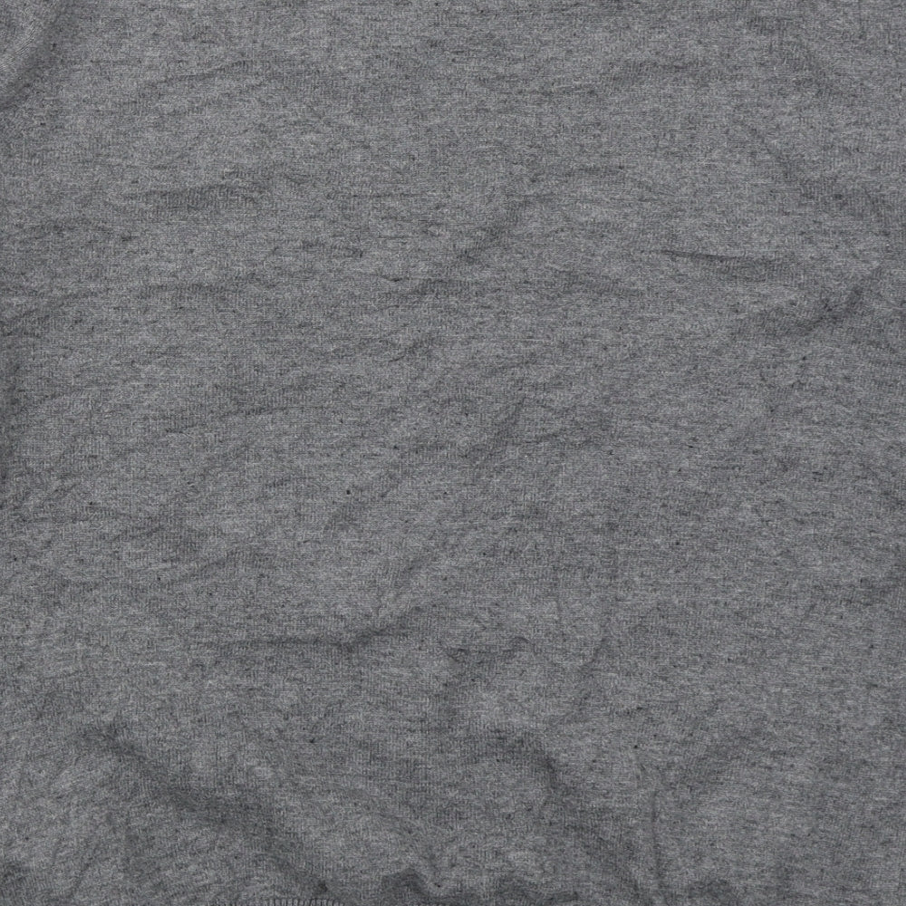 Topman Mens Grey V-Neck Cotton Pullover Jumper Size S