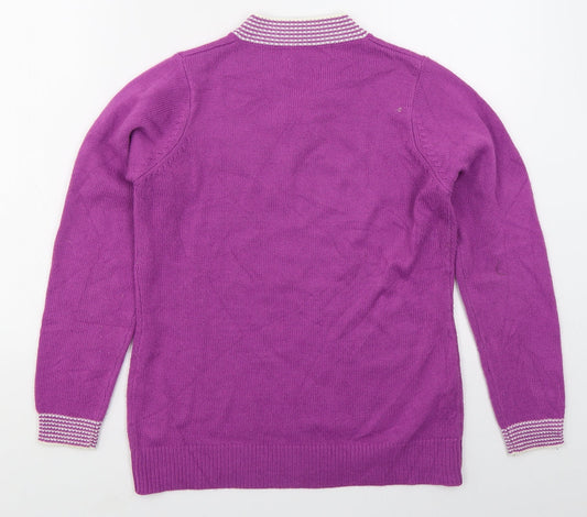 Womens UK Size M EWM Pink Pullover Jumper
