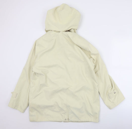 Mountain Pass Womens Ivory Overcoat Coat Size 12 Zip