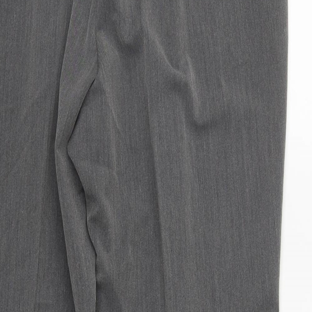 Bonmarché Womens Grey Polyester Trousers Size 16 L29 in Regular