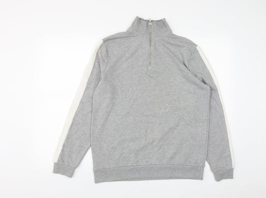 Mens UK Size S ASOS Grey Pullover Sweatshirt