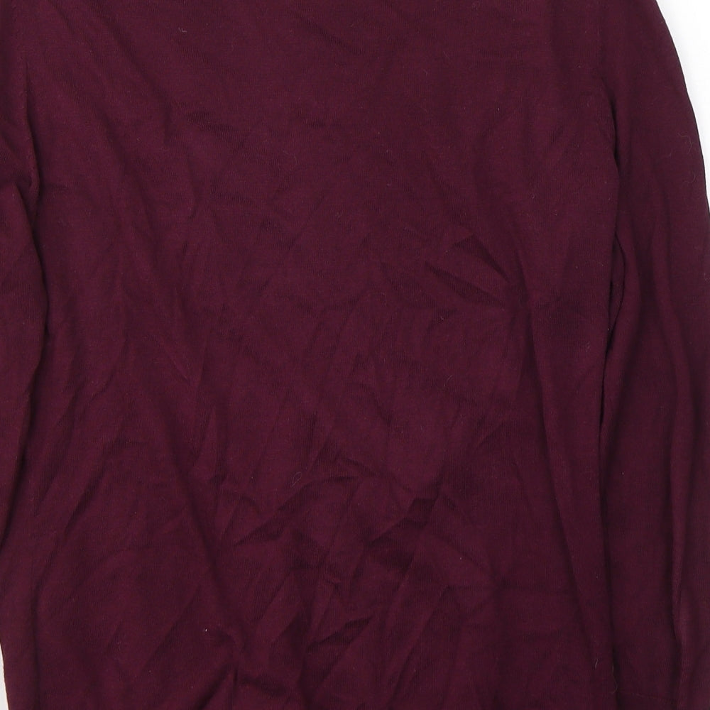 Womens UK Size M H&M Red Cardigan Jumper